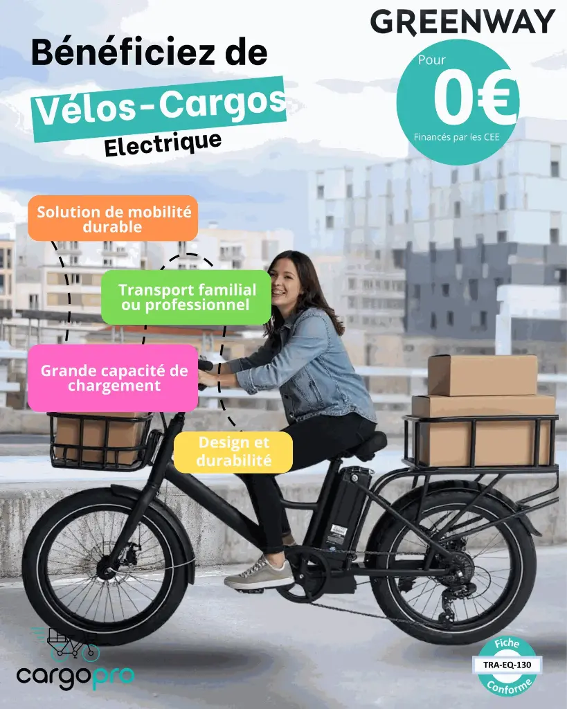Vélo Cargo à assistance électrique neufs